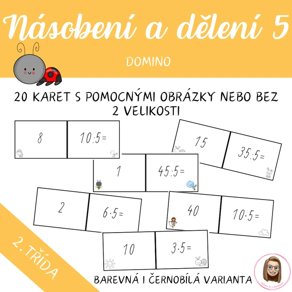 NÁSOBENÍ A DĚLENÍ 5 - domino 1