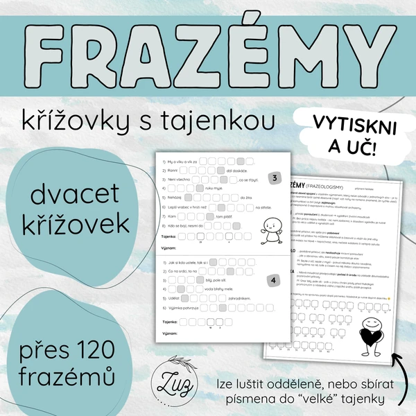 FRAZÉMY (sada dvaceti křížovek) 1