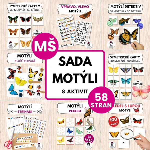Velká motýlí sada | Motýli | Hmyz | Entomologie 1