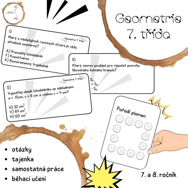 Opakování - geometrie 7. třída (Treasure Hunt) 1