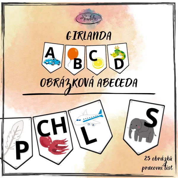 Girlanda (Obrázková abeceda) 1