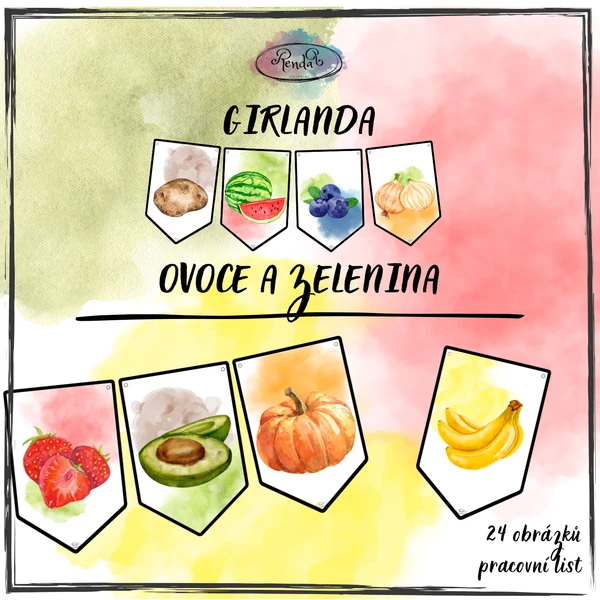 Girlanda (Ovoce a zelenina) 1