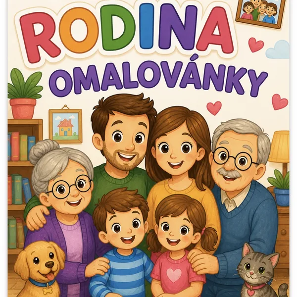 Rodina omalovánky 1