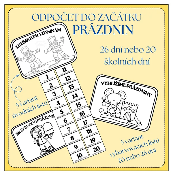 Odpočet dní do začátku prázdnin 1