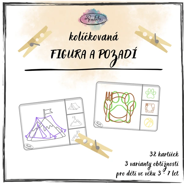 Kolíčkovaná - Figura a pozadí 1