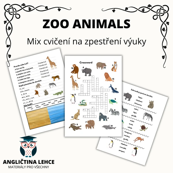 Zoo Animals - Mix Materiálů 1