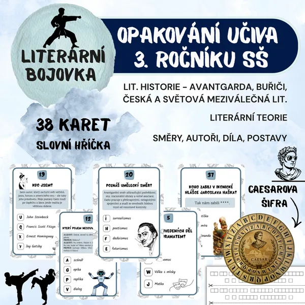LITERÁRNÍ BOJOVKA 3: OPAKOVÁNÍ UČIVA 3. ROČNÍKU SŠ 1