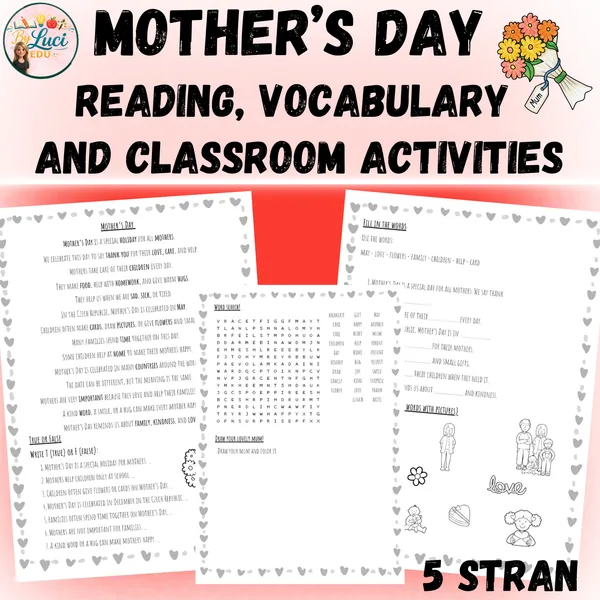 Mother’s Day – Reading, Vocabulary and Classroom Activities 1