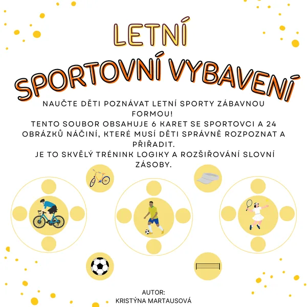 Letní sportovní vybavení - Co používáme při sportu? 1