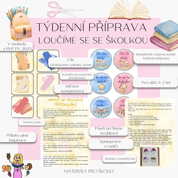 Týdenní příprava - Loučíme se se školkou 1