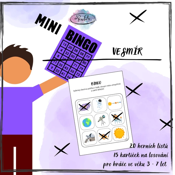 mini Bingo - Vesmír 1