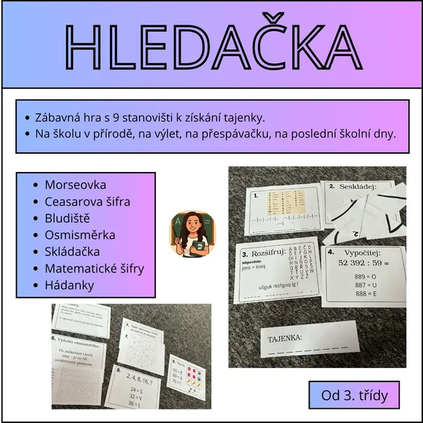 Hledačka s tajenkou 1