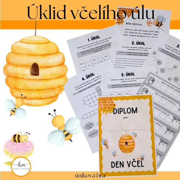 Úklid včelího úlu - úniková hra 1