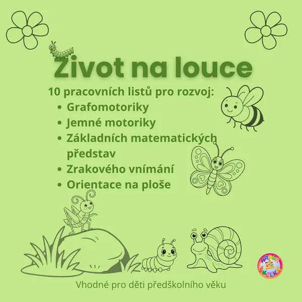 Na louce - pracovní listy 1