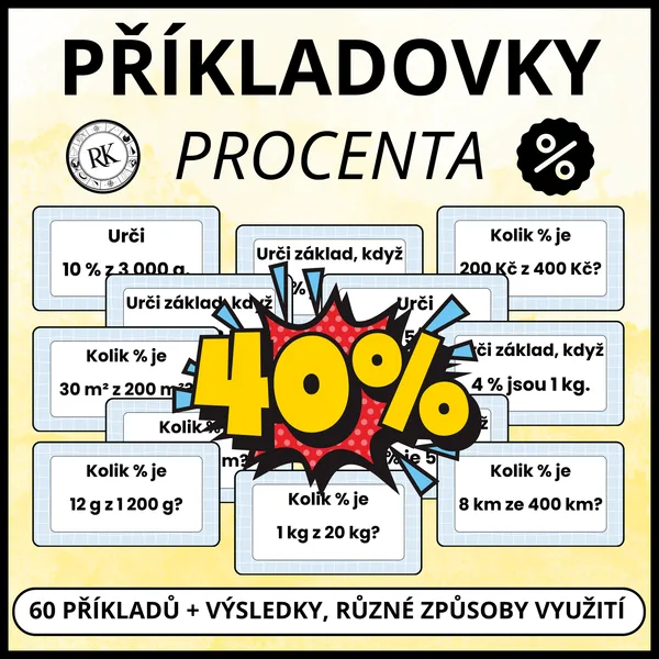 Procenta - Příkladovky 1