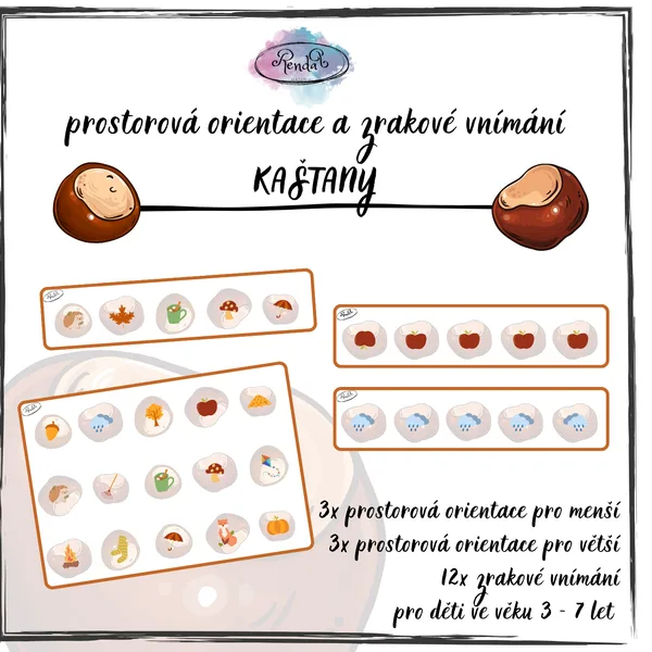 Prostorová orientace a zrakové vnímání - Kaštany 1