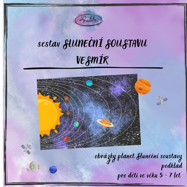 Sestav Sluneční soustavu (Vesmír) 1