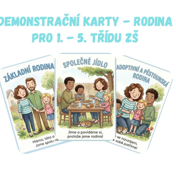Demonstrační karty - Rodina pro 1. - 5. třídu 1