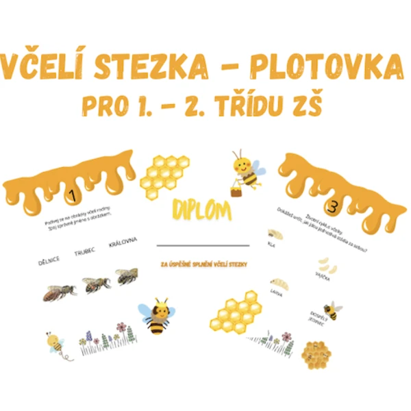 Včelí stezka - plotovka, pro 1. a 2. třídu ZŠ 1