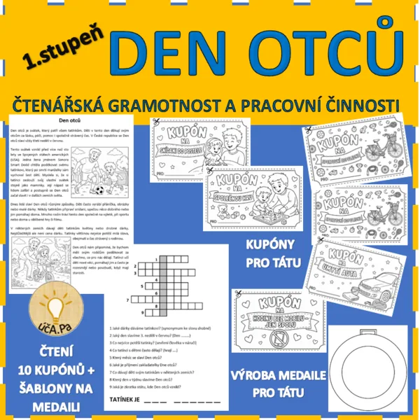 DEN OTCŮ - ČTENÍ S POROZUMĚNÍM + VÝROBA DÁREČKU 1