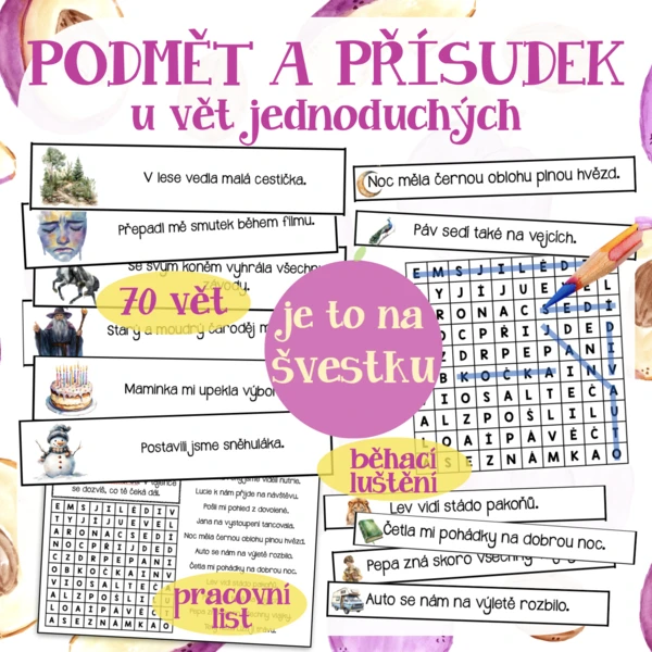 Podmět a přísudek 1