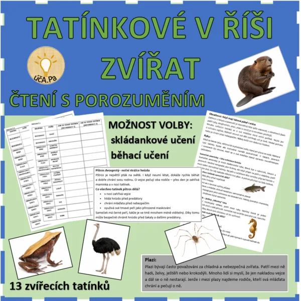 TATÍNKOVÉ V ŘÍŠI ZVÍŘAT - ČTENÍ S POROZUMĚNÍM  1