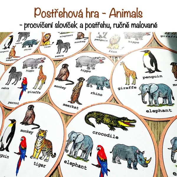 Postřehová hra - Animals 1