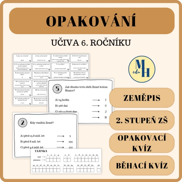 Opakování učiva 6. ročníku - zeměpis 1