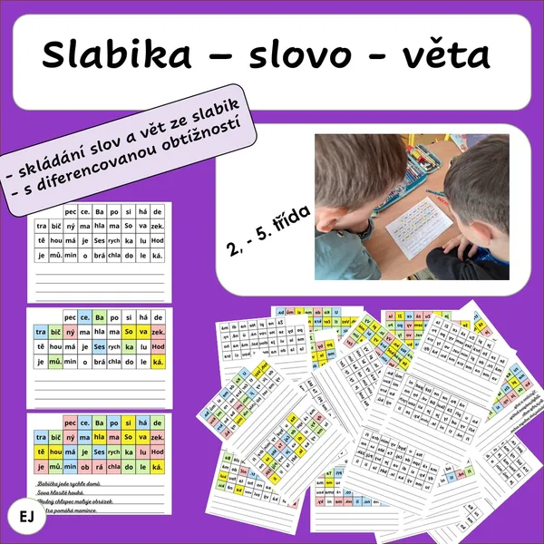 Slabika - slovo - věta 1