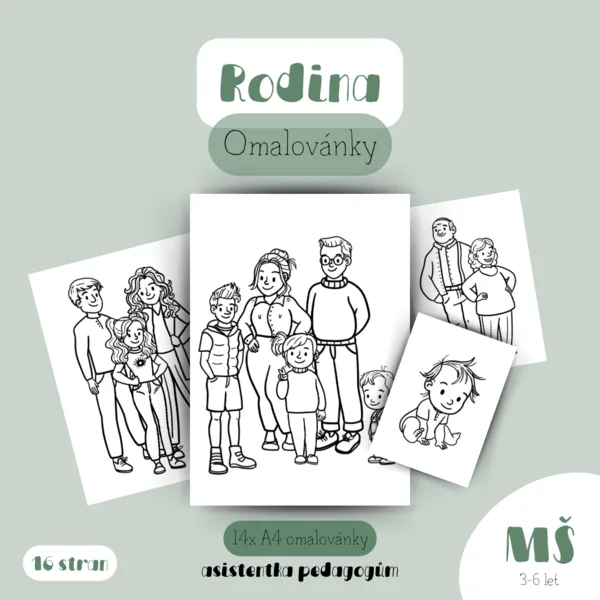 Rodina - Omalovánky 1