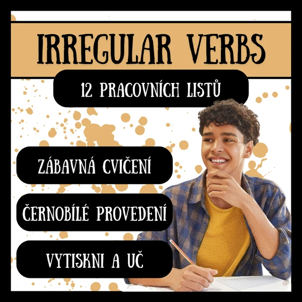 Minulý čas - nepravidelná slovesa - irregular vebs - pracovní listy 1