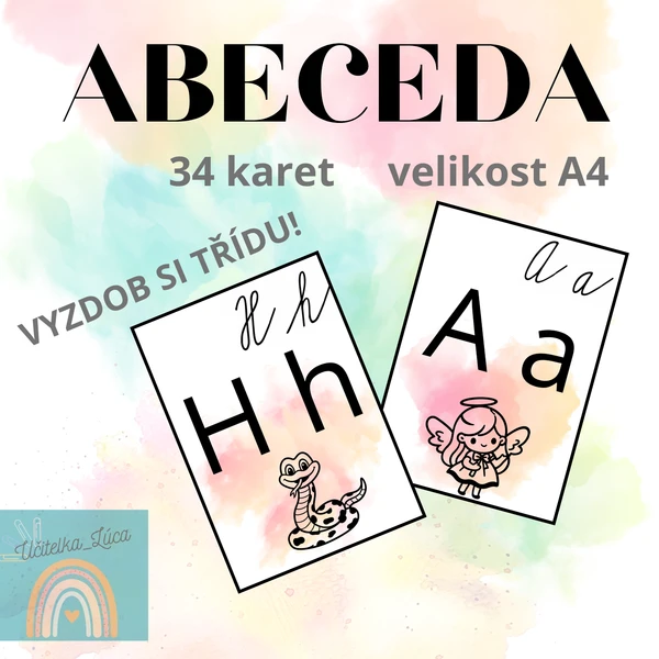Abeceda - barevná výzdoba 1