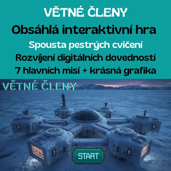 Větné členy - obsáhlá interaktivní hra 1