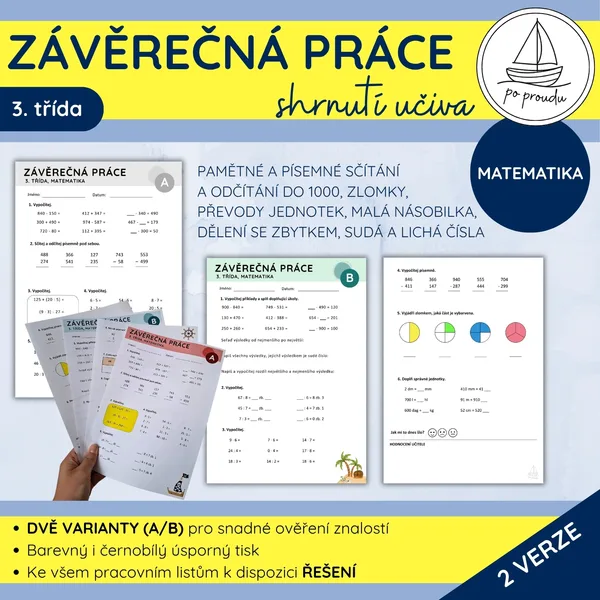Závěrečná práce z matematiky | 3. třída 1