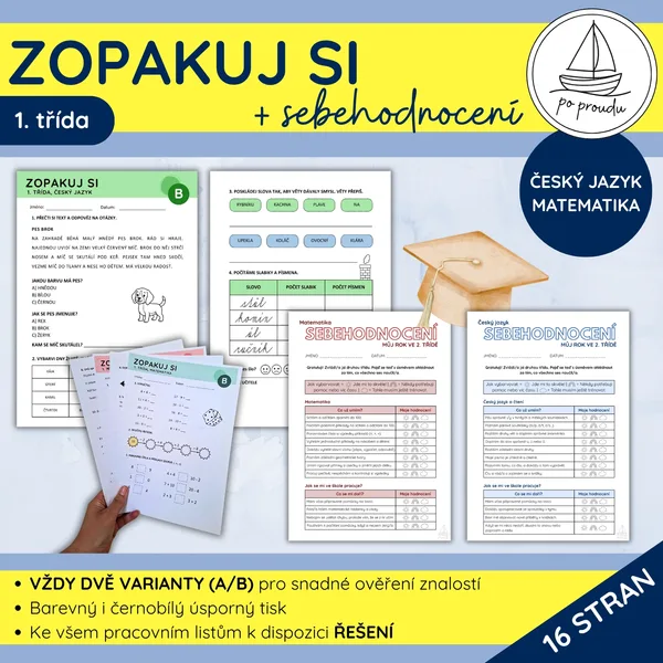 Zopakuj si | ČJ, M + sebehodnocení pro 1. třídu 1