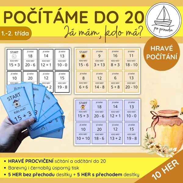 Sčítání a odčítání do 20 | Já mám, kdo má? 1