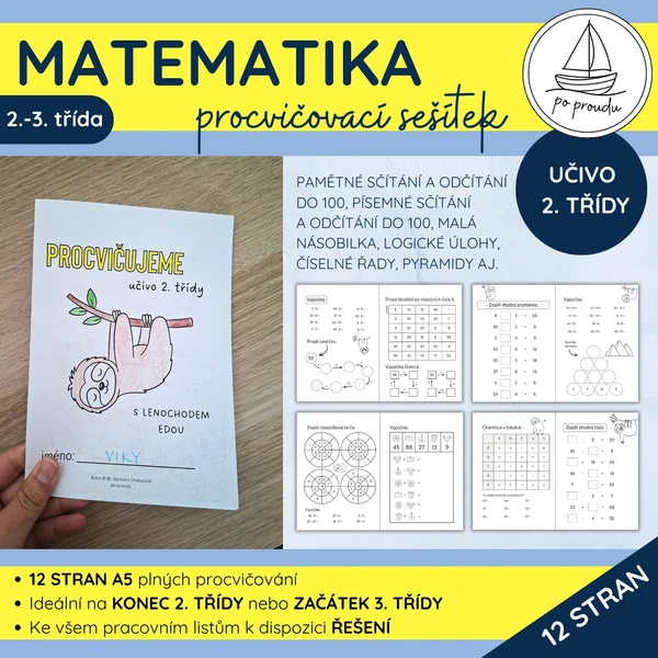 Matematika pro 2. třídu | procvičovací sešítek 1