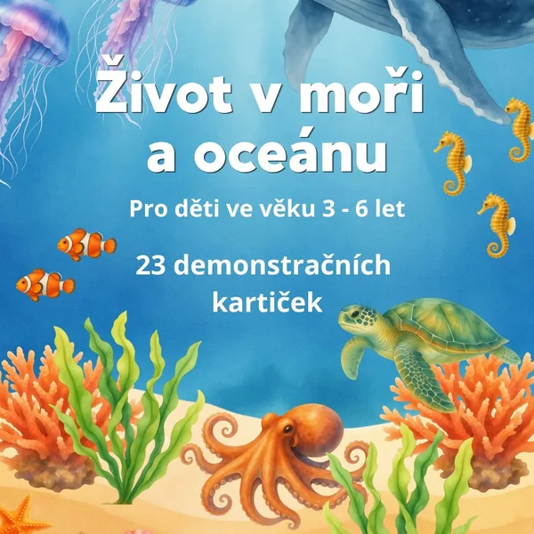 Život v moři a oceánu - demonstrační kartičky 1
