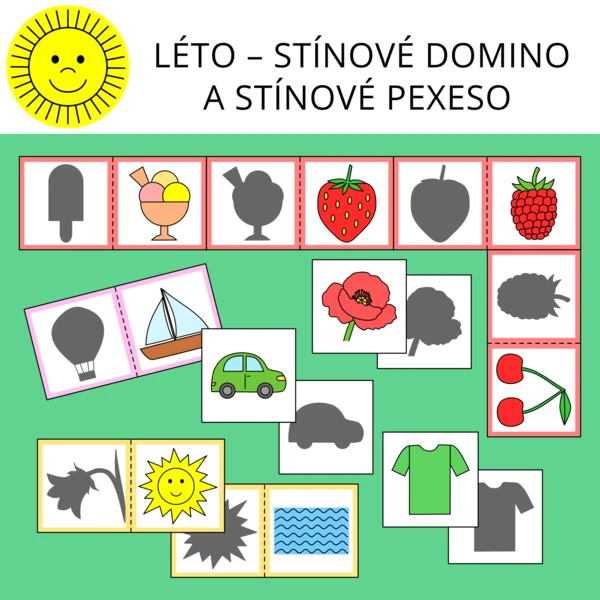 LÉTO – STÍNOVÉ DOMINO A STÍNOVÉ PEXESO 1