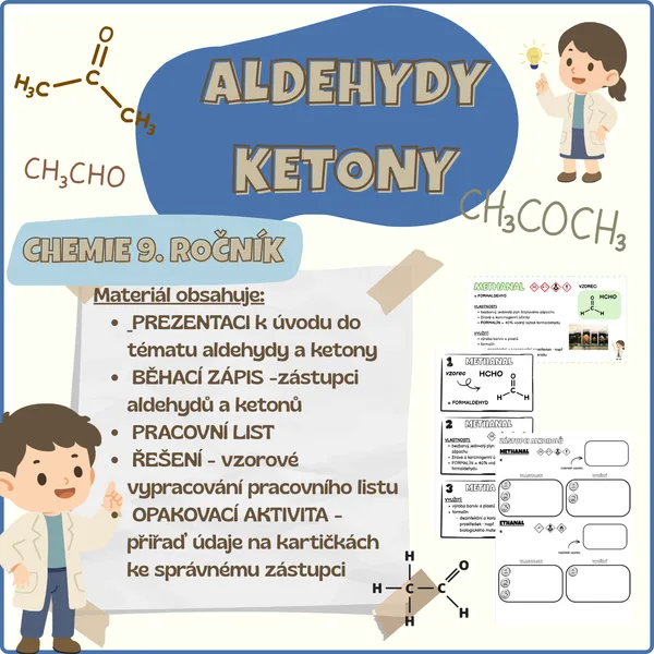 Aldehydy a ketony - soubor aktivit 1