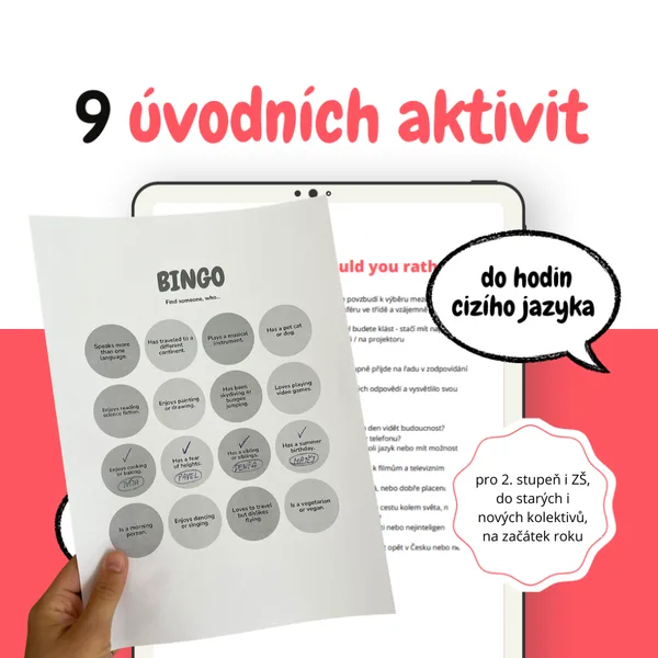 9 osvědčených úvodních aktivit a icebreakerů do hodin cizích jazyků 1