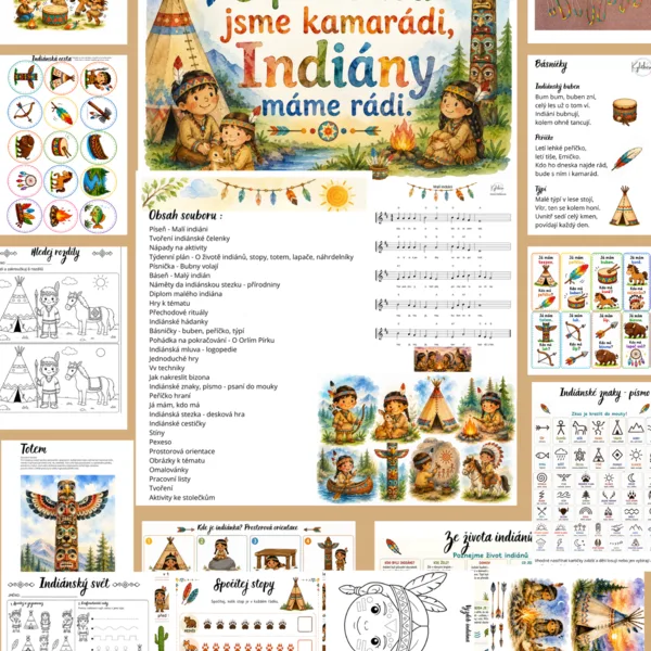 S přírodou jsme kamarádi, Indiány máme rádi  1