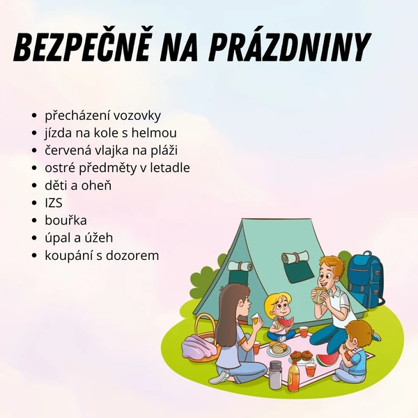 BEZPEČNĚ NA PRÁZDNINY - plotovka pro děti 1