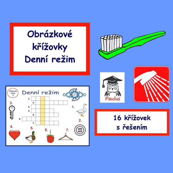 Obrázkové křížovky Denní režim 1