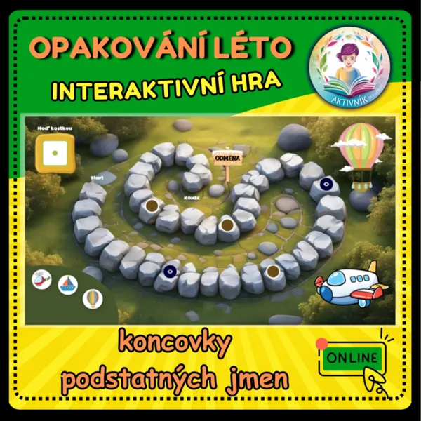 LÉTO - INTERAKTIVNÍ HRA (koncovky podstatných jmen) 1