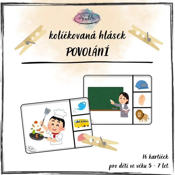 Kolíčkovaná hlásek - Povolání 1