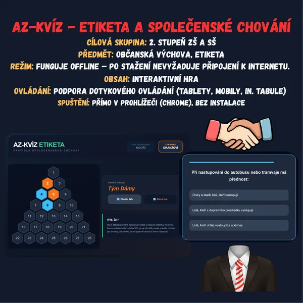 AZ-kvíz - Etiketa a společenské chování 1