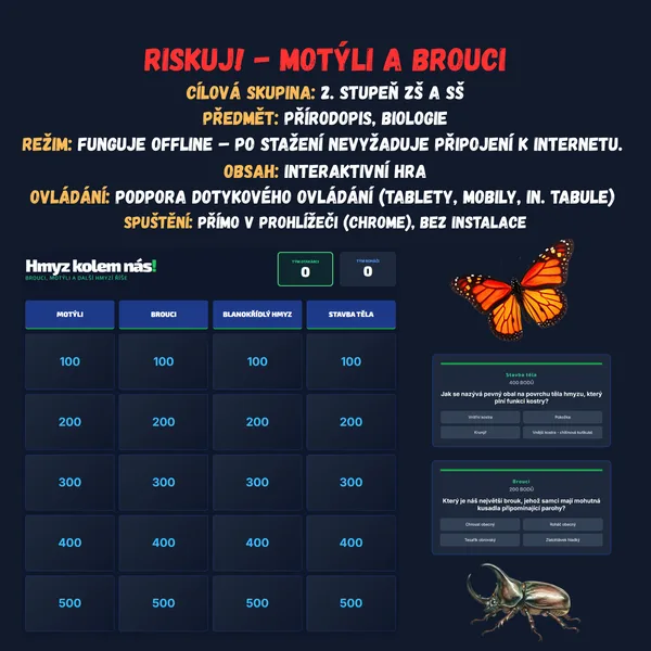 Riskuj! - Motýli a brouci 1