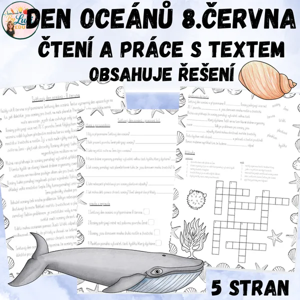 Den oceánů 8. června - čtení a práce s textem 1