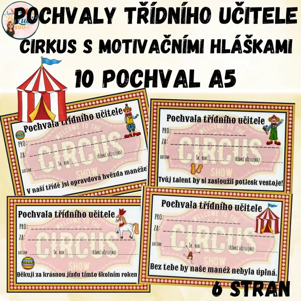 Pochvaly třídního učitele - cirkus 1